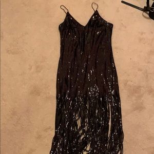 Black Sequin Dress